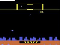 une photo d'Ã©cran de Defender sur Atari 2600